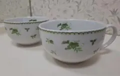 ナルミ カップ NARUMI スープカップ　ぶどう柄　カフェオレボウル　ペアのサムネイル