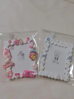 【 訳あり 】ハンドメイド 硬質ケース デコ 2点セット