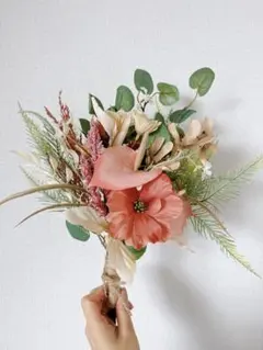 【お値下げ中】ウェディングブーケ　アーティフィシャルフラワー