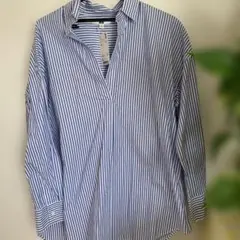 UNIQLO ストライプシャツ XL タグ付