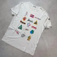 MONCLER モンクレール Tシャツ マルチロゴ ワッペン 半袖 白 M.