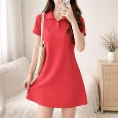 〈Polo by RalphLauren〉ポロワンピース 半袖 コットン