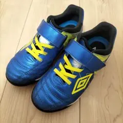 アンブロ　アクセレイター　サッカーシューズ　フットサル　ブルー　19センチのサムネイル
