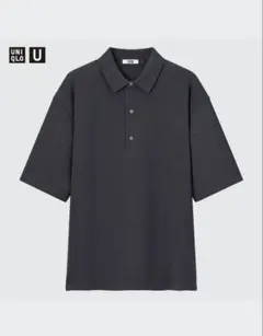 23SS ユニクロU ニットポロシャツ ダークグレー XLのサムネイル