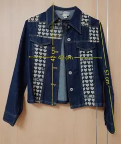 lovemarchen ラブメルヘンハート柄デニムジャケット 160cm