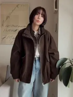 NOKCHA leather jacket レザージャケット　ノクチャ　未使用 予約販売》vintage like fake leather jacket/2colors - NOKCHA