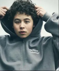 【新品】ENNOY DOUBLE ZIP HOODIE GRAY XLサイズ