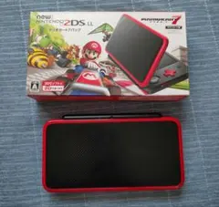 new Nintendo 2DS LL ブラック/レッド 本体 マリオカート