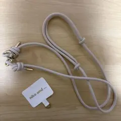 niko and ... 丸紐スマホショルダーストラップ