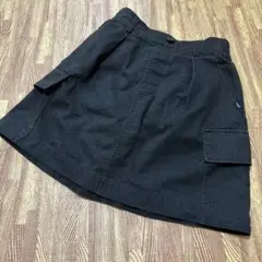 ピンクラテ　スカート　インナー付き　ブラック　小学生　女子150cm