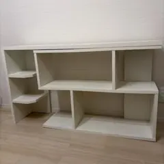 き*よ様 引取りOK 伸縮式 コーナーラック ホワイト 収納棚　ホワイトのサムネイル