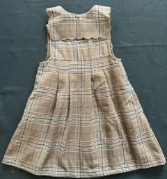 プティマイン　チェック ジャンパースカート　100cm