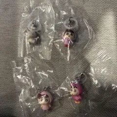 4個セット　クレヨンしんちゃん　めじるしアクセサリー2 パステルカラー