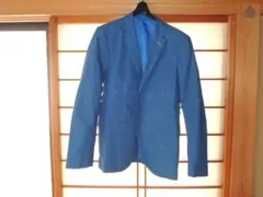 ロイヤルブルー・ テーラードジャケット　100％ポリエステル　春／秋　小柄な方に