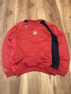アーセナル Nike トレーニングスウェット 赤 古着　ナイキ　ドリルトップ