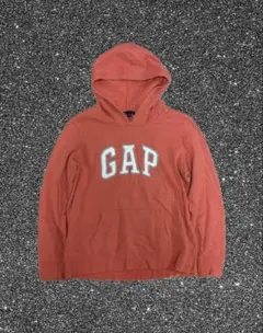 00s オールドギャップ GAP フェード パーカー オレンジ M 短丈