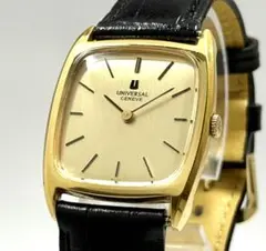【稼働】UNIVERSAL GENEVE 手巻き ヴィンテージ ゴールド 腕時計のサムネイル