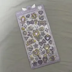 ボンボンドロップシール　マジカル　紫 シール　シール帳