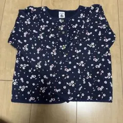 PETIT BATEAU 花柄カーディガン 114cm