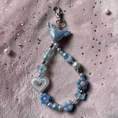 ビーズストラップ　ハンドメイド　韓国風　Y2K