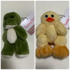 TeddyJOJO マスコットぬいぐるみ セット ワニ&ヒヨコ