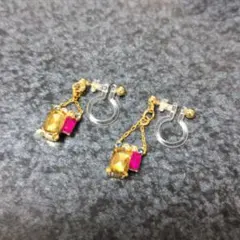 【フォロー割5%オフ❗️】イヤリング　黄色　ピンク　水色　シルバー　ゴールド