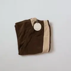 yonkon ラインパンツ　brown S