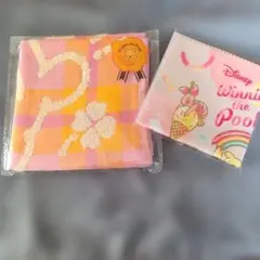 お値下中くまのプーさん ハンカチ&マイクロファイバークロス第一生命 ノベルティ