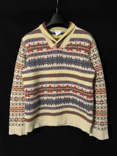Dries Van Noten ライカ期 フェアアイル ショールカラー ニット