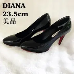 美品✨DIANA レッドソールパンプス ハイヒール エナメル ブラック 24cm