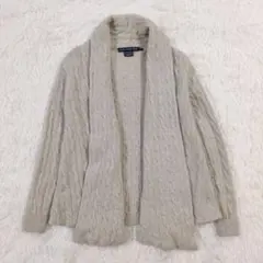 ラルフローレン メリノウール アンゴラ カーディガン ロングカーディガン M