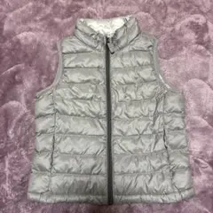 ユニクロ　キッズ 中綿ダウンベスト 100cm グレー