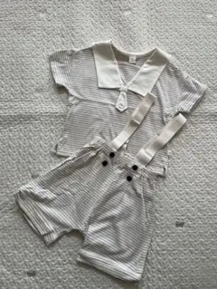 【未使用タグ付き】コトリ　セーラーセットアップ