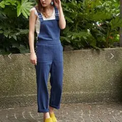美品スライネイビー オーバーオール