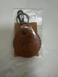 京都大学　丸型キーホルダー（ベージュ