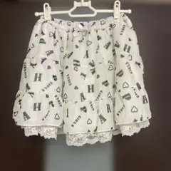 キッズ フリルスカート ホワイト