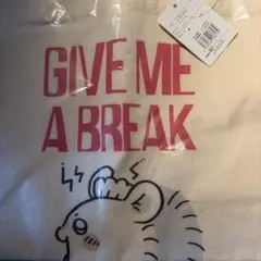 ちいかわレストラン トートバッグ GIVE ME A BREAK ナチュラル