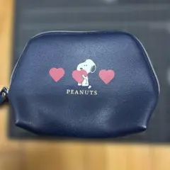 PEANUTS スヌーピーポーチ ネイビー