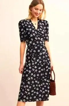 【タグ付き】Rouje PARIS 花柄 半袖ワンピース gabin dressのサムネイル