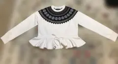 GU　ジーユー　ペプラムニットプルオーバー by rokh +X