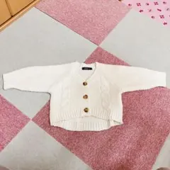 futafuta アイボリー カーディガン 80 フタフタ　ベビー　女の子