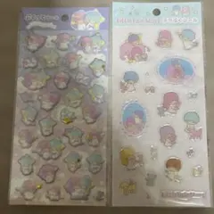 リトルツインスターズ　キキララ　キラぷくシール　ぷくっとシール