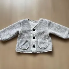 アイボリー フリース アウター 70〜80センチ