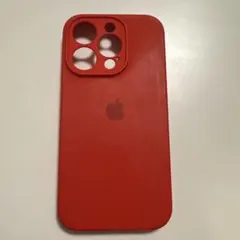 レッド シリコン iPhoneケース　IPhone 15pro専用