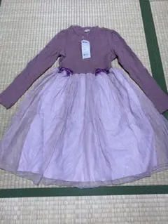 エニィファム　ワンピース　くすみピンク色140