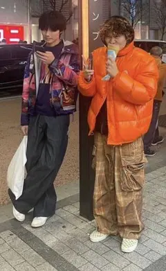 [古着]ポーカーズadidas ナイロンジャケット　テック系　y2k 00s