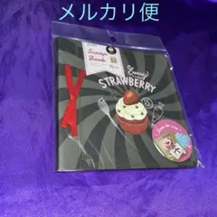 スクラップブック　リボン付　いちご　苺　イチゴ　 アミファ　廃盤匿名配送ネコポスのサムネイル