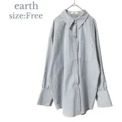 【アースミュージックアンドエコロジー】フリーサイズ　美品　オーバーシャツ　未使用