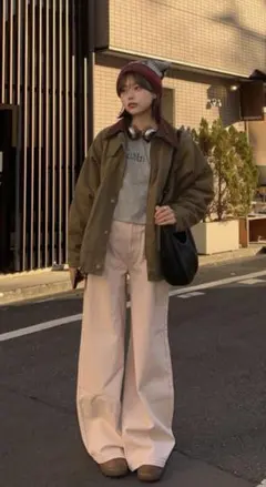 GRLカラーデニムピンクMサイズ
