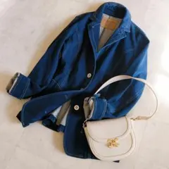 ここあ様♥　美品ヒロコビス　ストレッチデニムジャケット インディゴ